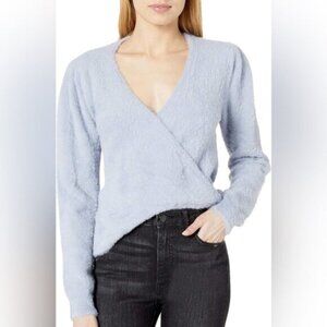 ASTR the label Womens Sheresa Plush Furry Wrap Sweater
